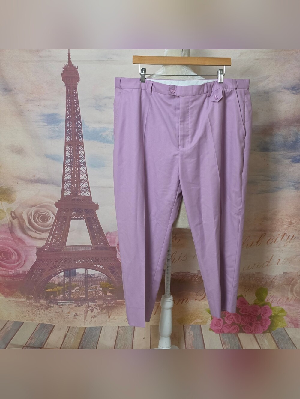 Light Purple Dress Pants - Classic Tailored Fit Sz 3XL
